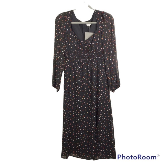 Le Lis Starry Nights black midi dress from Stitchfix size S NWT - Picture 3 of 10